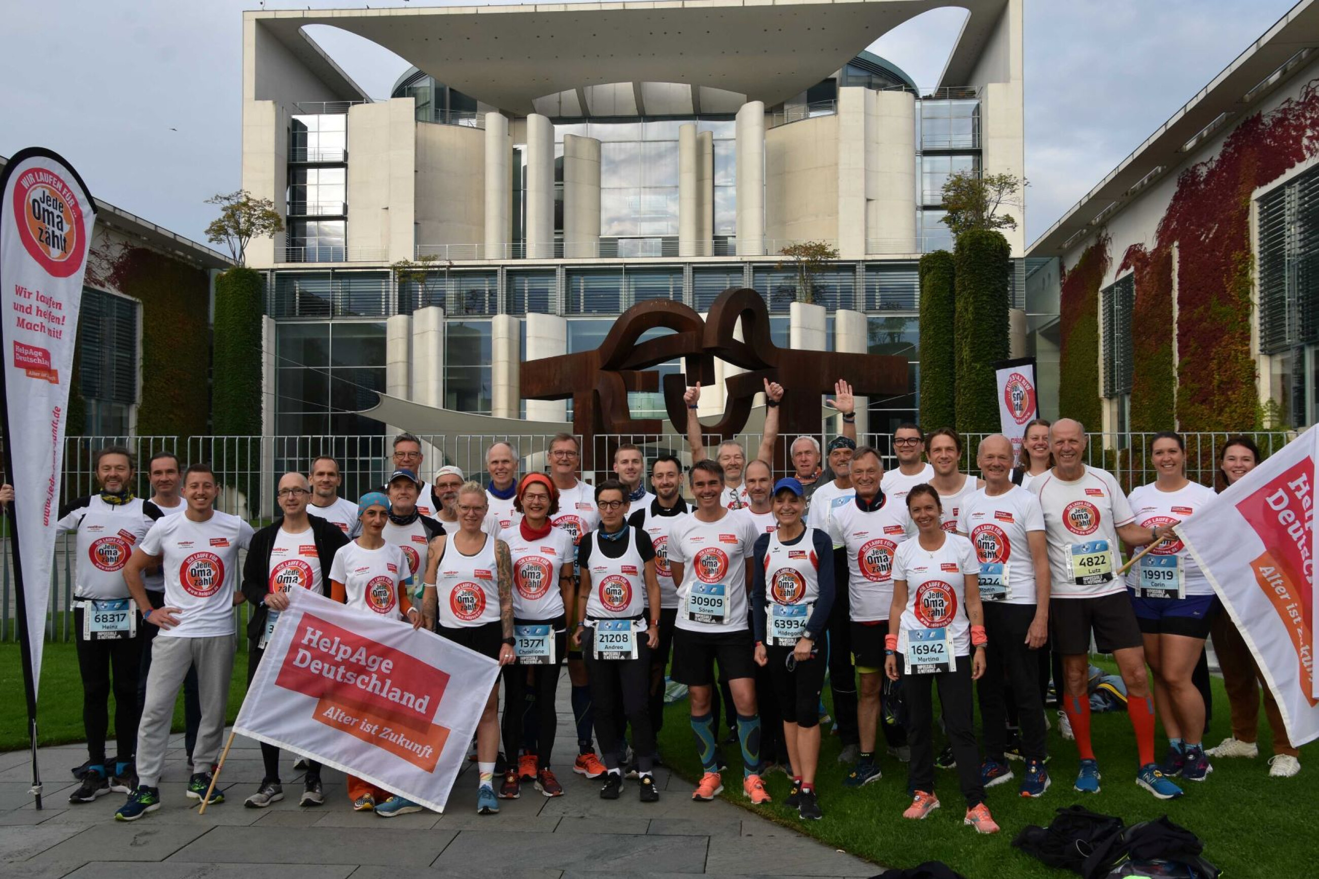 Gruppenfoto von Läuferinnen